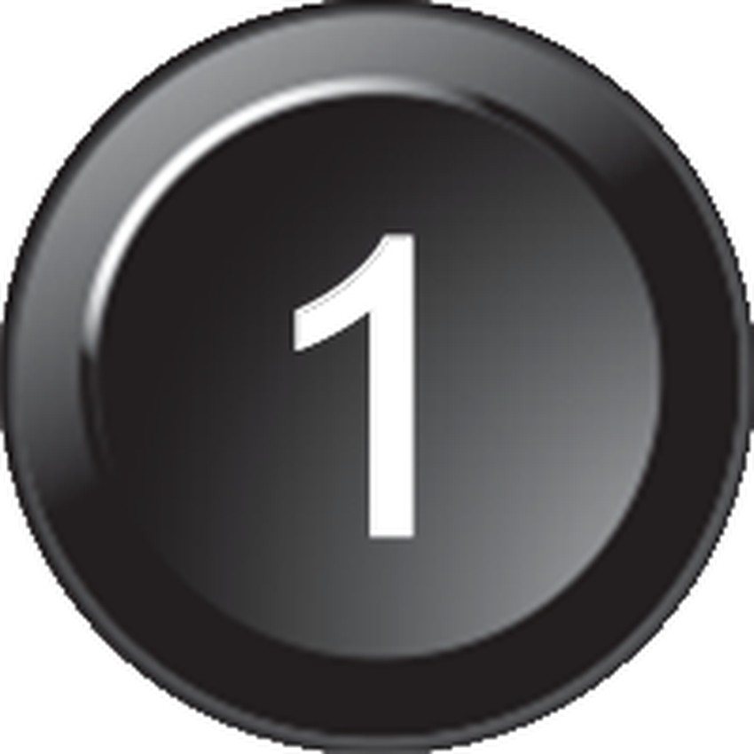 [91Z6382-172] Inserto per tastiera 172 - Numero 1 (15mm)