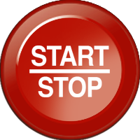 Inserto per tastiera B852 - Start / Stop (15mm)