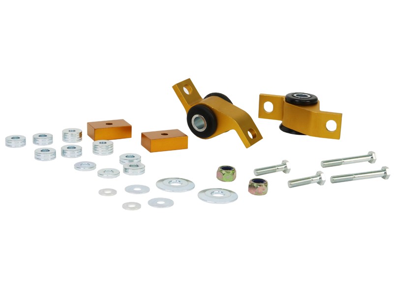 Subaru IMPREZA 2000-2008 – Boccole e supporti Whiteline Braccio oscillante inferiore - interno posteriore Kit boccole-Double Offset