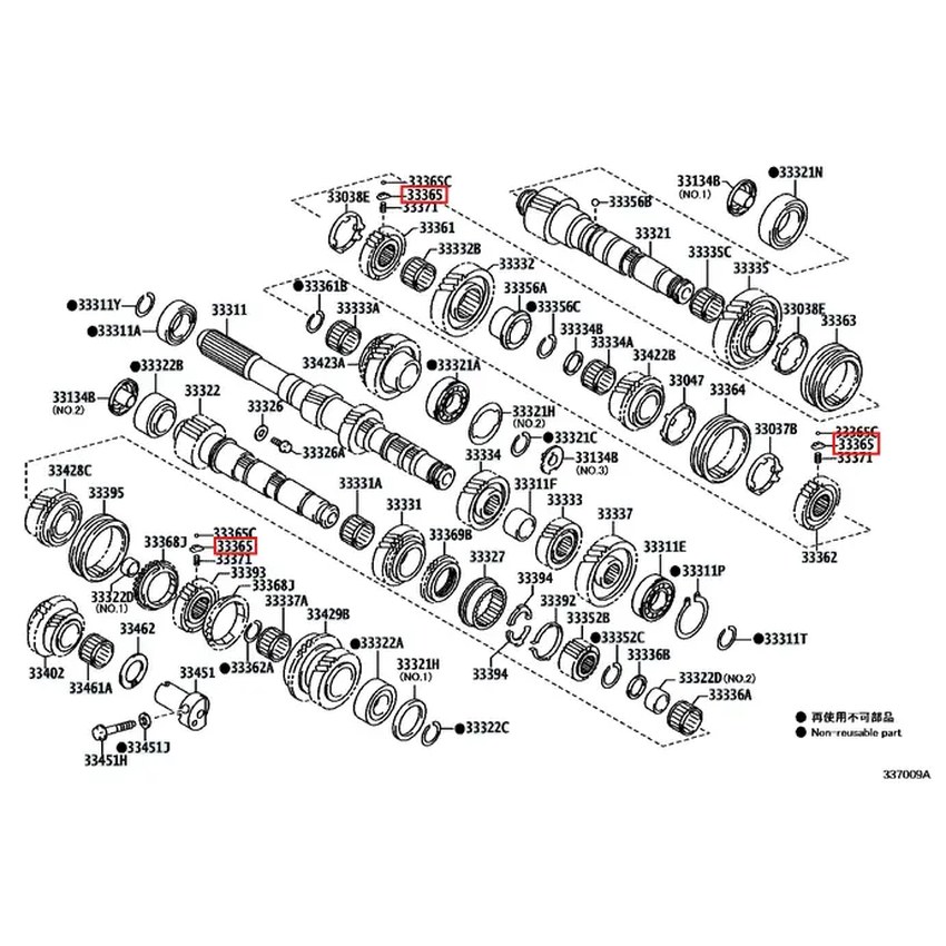 [33365-53010] Toyota Yaris GR MK1/MK2 - Chiave sincronizzatore
