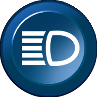 [91Z6382-B857] Inserto per tastiera B857 - Abbaglianti fascio alto (sfondo blu opaco RAL5017) (15mm)