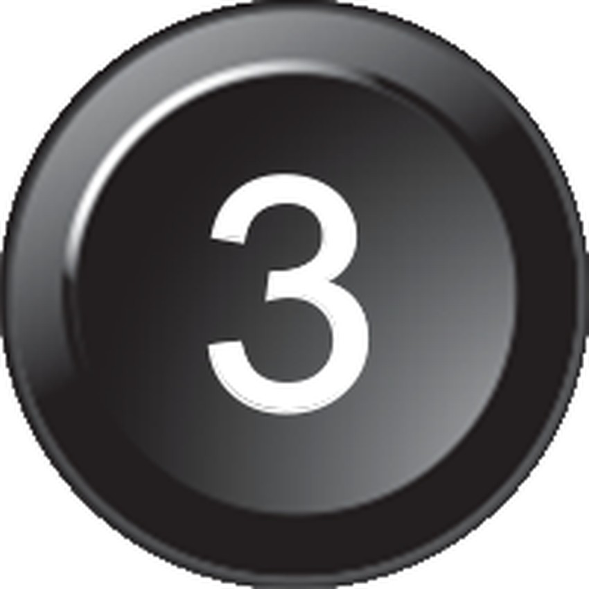 [91Z6382-174] Inserto per tastiera 174 - Numero 3 (15mm)