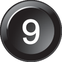 [91Z6382-180] Inserto per tastiera 180 - Numero 9 (15mm)