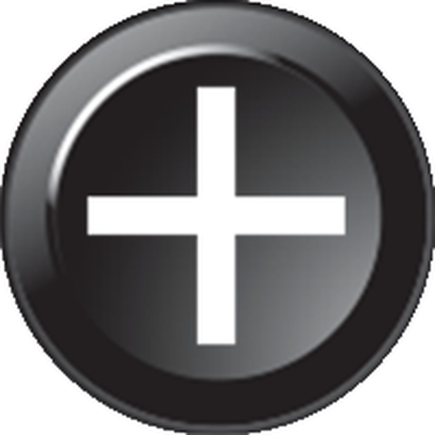 [91Z6382-B340] Inserto per tastiera B340 - Simbolo + (15mm)