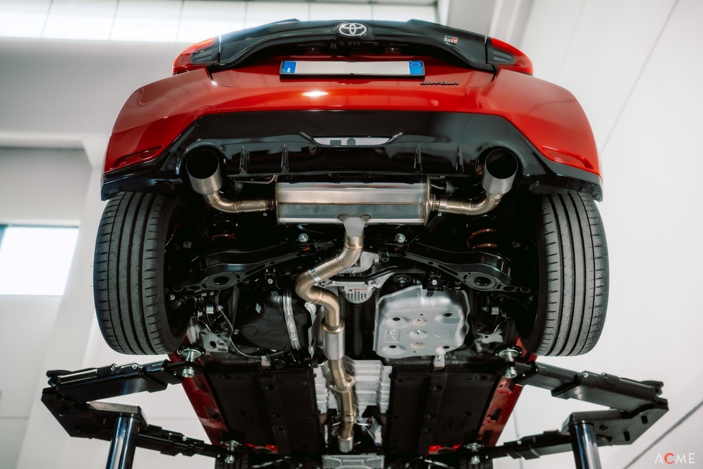 [STR-YGR-MUFS70] Toyota Yaris GR MK1 - Centrale silenziato + terminale silenziato Ø70mm Stratodesign
