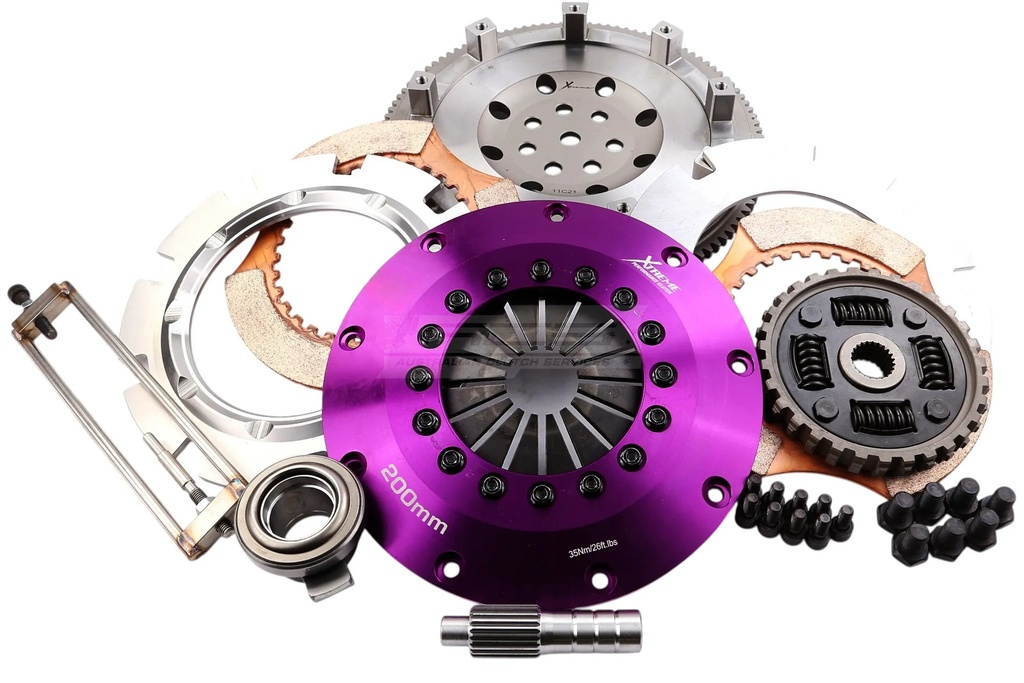 [KMI20522-2B] Mitsubishi 4G63 - Kit frizione Xtreme 200mm Sprung Ceramic Twin Plate + Volano