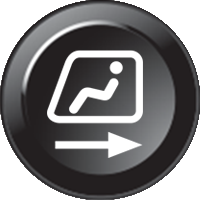 Inserto per tastiera B825 - Cabin Backward – power on (15mm)