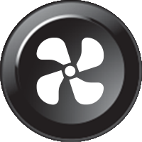 [91Z6330-B265] Inserto per tastiera B265 - Ventola (24mm)