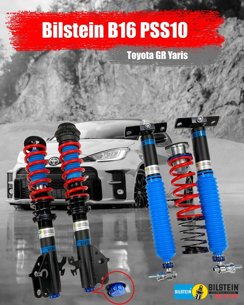 Toyota Yaris GR MK2 - Kit Bilstein PSS10 (B16) regolabile in altezza e taratura