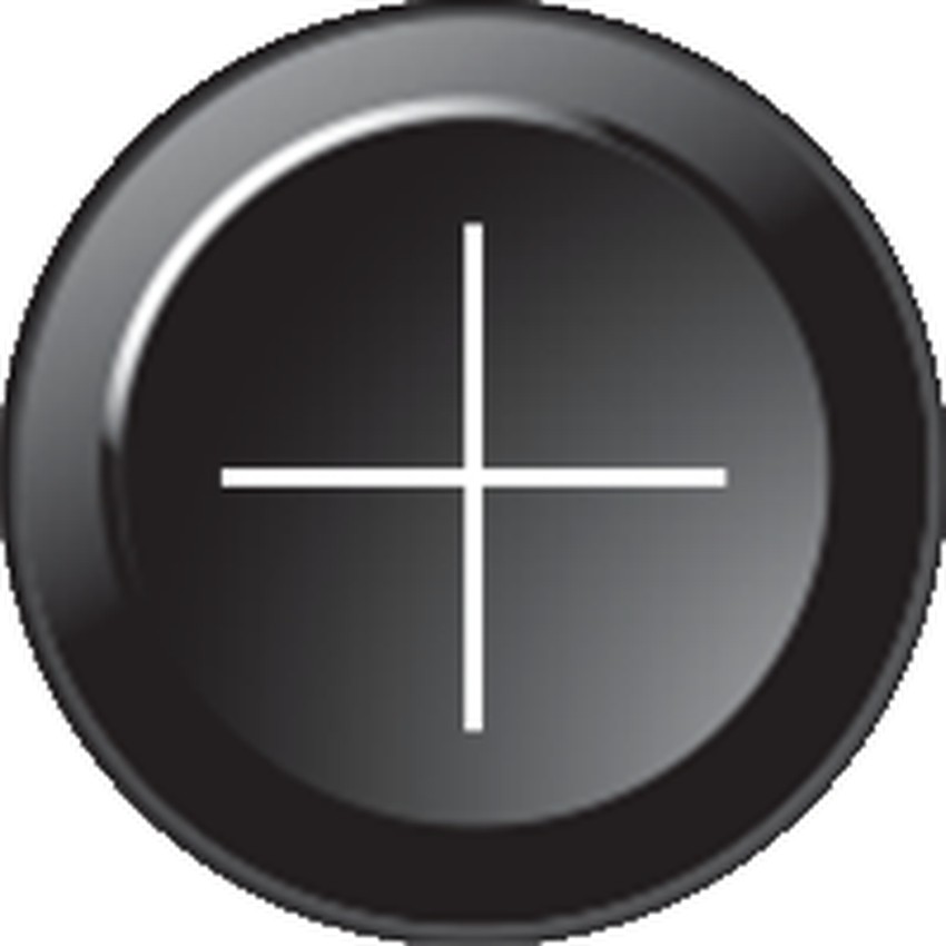 [91Z6382-C421] Inserto per tastiera C421 - Simbolo + (15mm)
