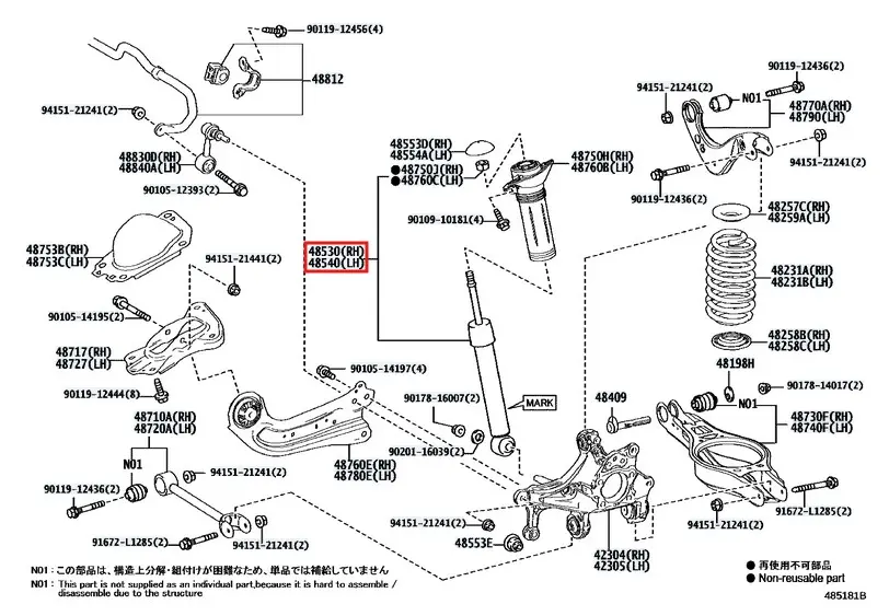 Toyota Yaris GR MK1 - Ammortizzatore posteriore