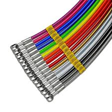 [HELVW-4-437] VW Golf 6R - Kit tubi freno in treccia anteriori HEL (pinze Alcon)