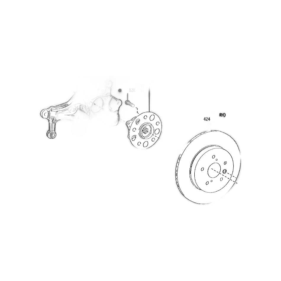 [42410-42060] Toyota Yaris GR - Mozzo ruota posteriore