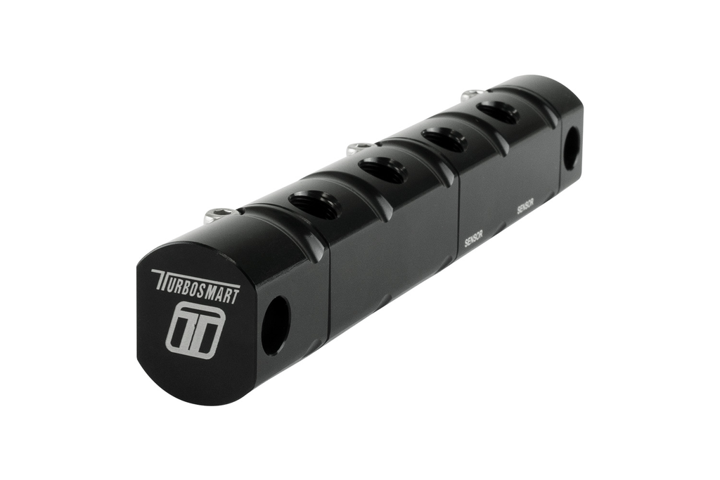 [TS-0704-1301] Regolatore pressione benzina Turbosmart Modular Combo Block (4 Port & 2 Channel) 1/8NPT