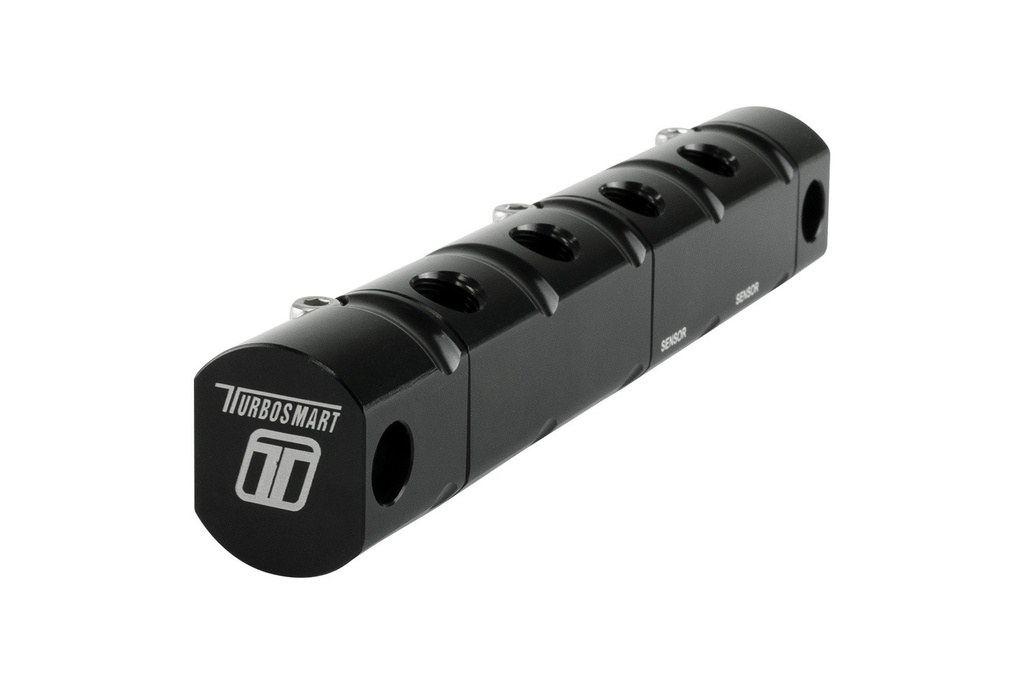 [TS-0704-1301] Regolatore pressione benzina Turbosmart Modular Combo Block (4 Port & 2 Channel) 1/8NPT