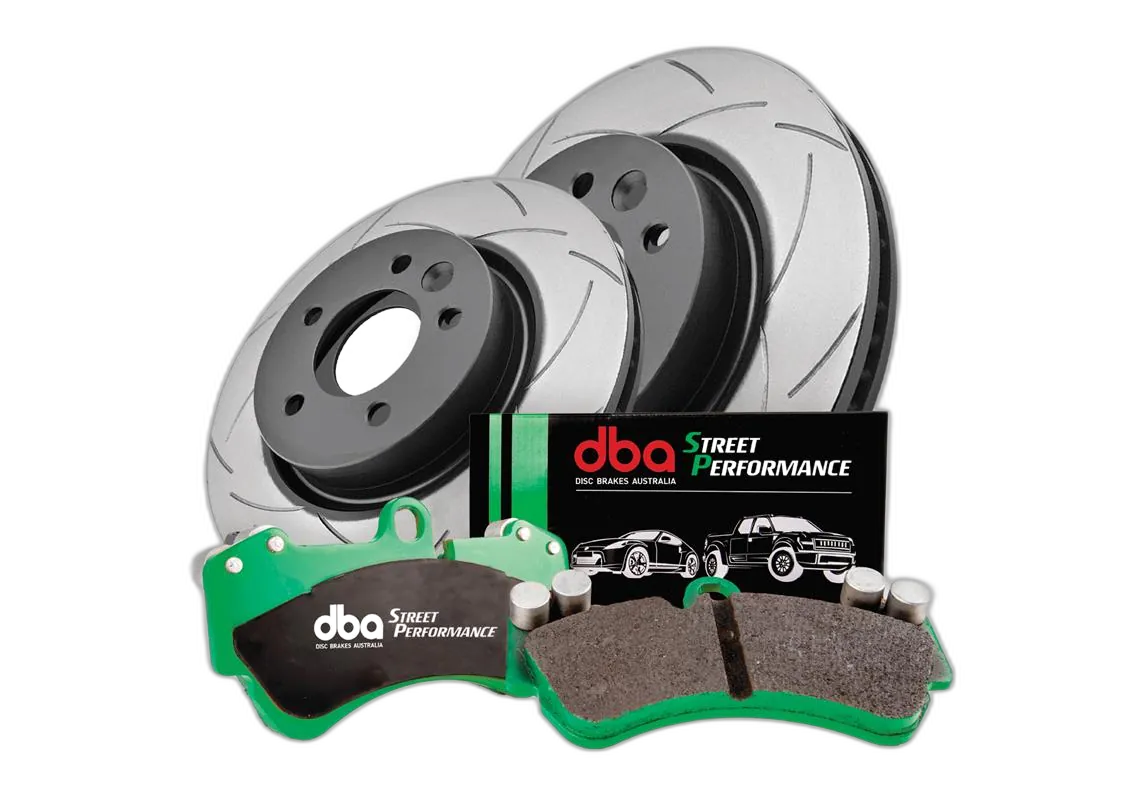 Hyundai / KIA – Kit dischi e pastiglie freno anteriori DBA Brake Kit - Street Series T2 Slotted & Street Performance Pastiglie freno (2x DBA2472S + DB2174SP)