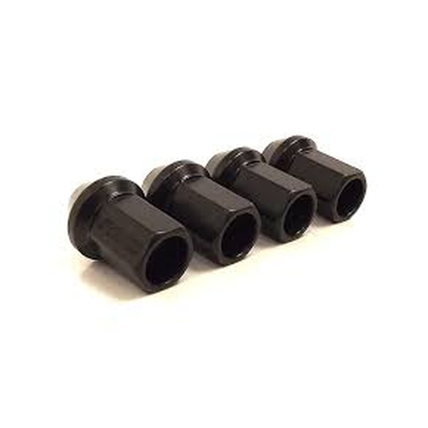 [RAY52] Dadi ruota open Rays M12x1.25mm 17mm HEX neri (4 pezzi)