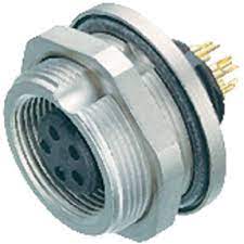 Connettore Binder Serie 712 circolare 5 vie p.f. a pannello