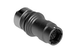 Connettore Fischer serie 08 in ottone 4 vie p.f. UR50 a saldare