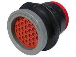 Connettore HDP 31 vie p.f. ghiera grigia