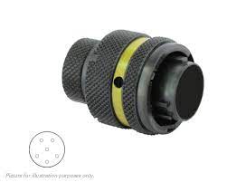 Connettore Motorsport 6 vie p.m. giallo