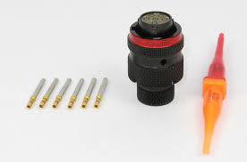 Connettore Motorsport 6 vie p.f. rosso