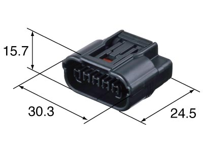 Connettore Sumitomo HX 040 5 vie p.f.- nero