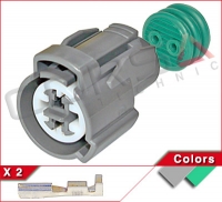 Kit Connettore Sumitomo HW 2 vie p.f. circolare - verde