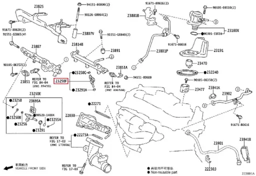 [23209-19035] Toyota Yaris GR MK1/MK2 - Iniettore bassa pressione