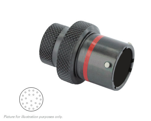Connettore Motorsport 22 vie p.m. rosso