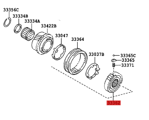 [33362-20030] Toyota Yaris GR - Scorrevole sincronizzatore 2a