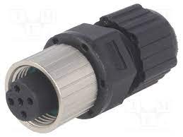 Connettore AMP LTW M12, 5 vie p.f. a saldare