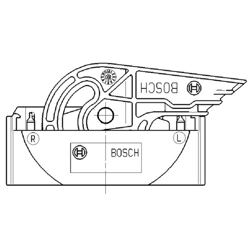 Connettore Bosch 38 vie P.F exit left code 1