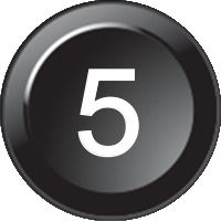 [91Z6382-176] Inserto per tastiera 176 - Numero 5 (15mm)