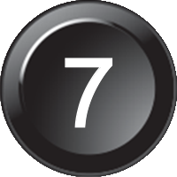 [91Z6382-178] Inserto per tastiera 178 - Numero 7 (15mm)