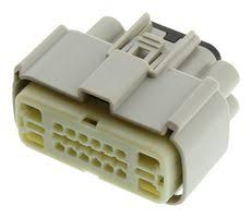 Connettore Molex MX150 16 vie p.f. chiave B grigio