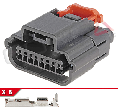 Connettore JST Automotive 8 vie p.f. ATSSPB-C08C-1AK