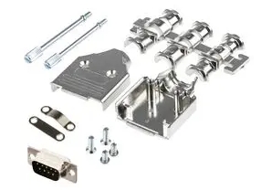 Connettore D-Sub Multicomp pro 9 vie p.m. a saldare da scheda - completo di cover