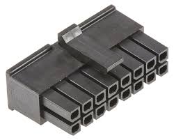 Connettore Molex Micro-Fit 16 vie p.f. sovrapposto