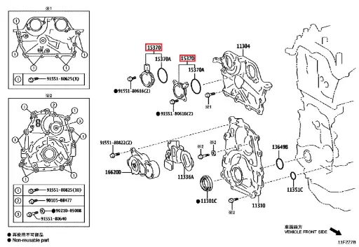 Toyota Yaris GR MK1/MK2 - Solenoide cam