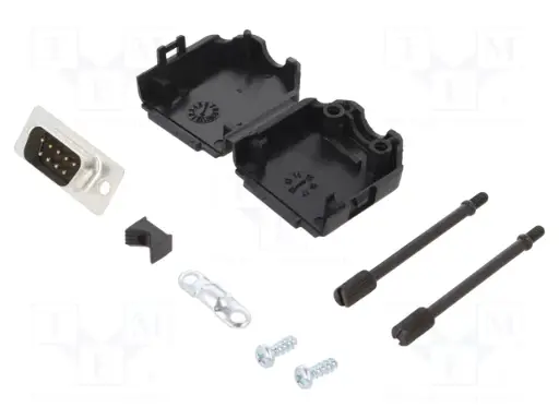 Kit Connettore D-Sub 9 vie p.m. - completo di cover
