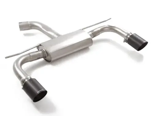 [50.0995.74] VW Golf 8 - Terminale di scarico con doppio silenziatore uscite in carbonio Ragazzon