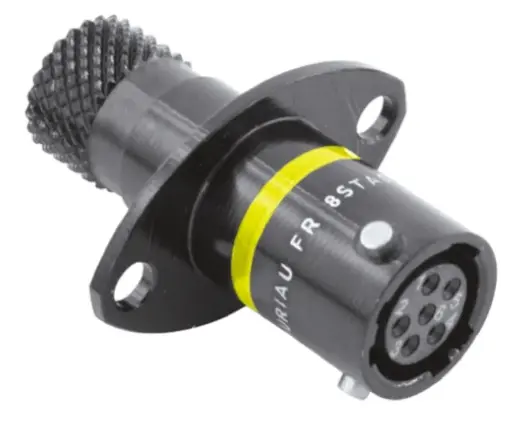 Connettore Motorsport 6 vie p.f. giallo versione corta