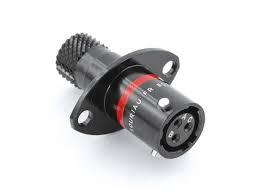 Connettore Motorsport 6 vie p.f. rosso corto