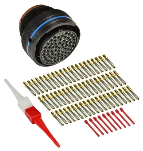 Connettore militare Amphenol Aerospace 61 vie p.f.