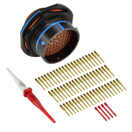 Kit connettore militare Amphenol Aerospace 61 vie p.m.