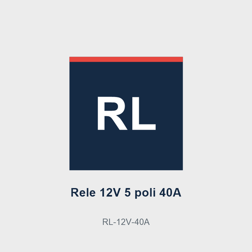 Relè 12V 5 poli 40A