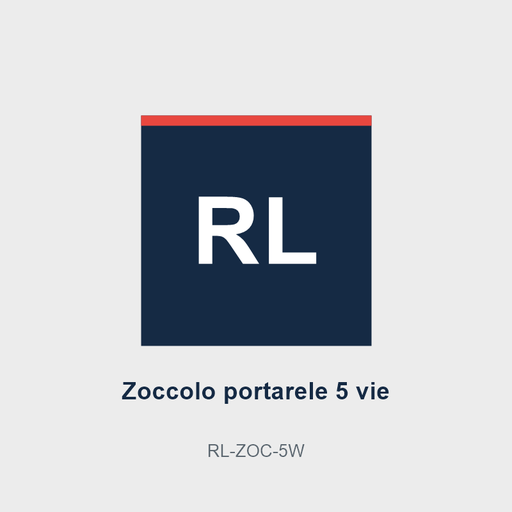 Zoccolo portarelè 5 vie