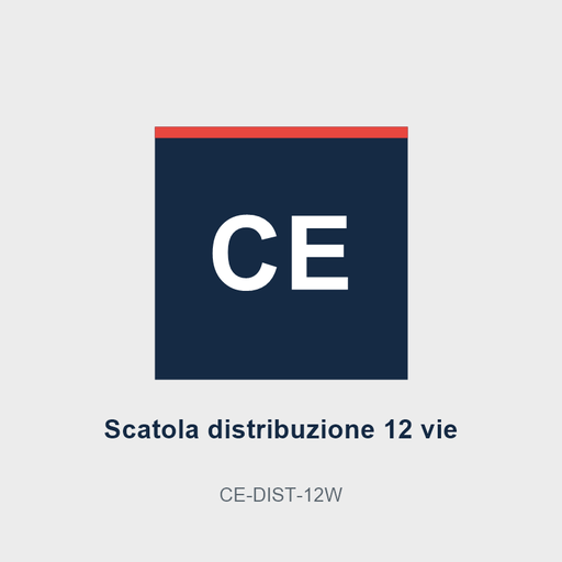 Scatola distribuzione stagna 12 vie