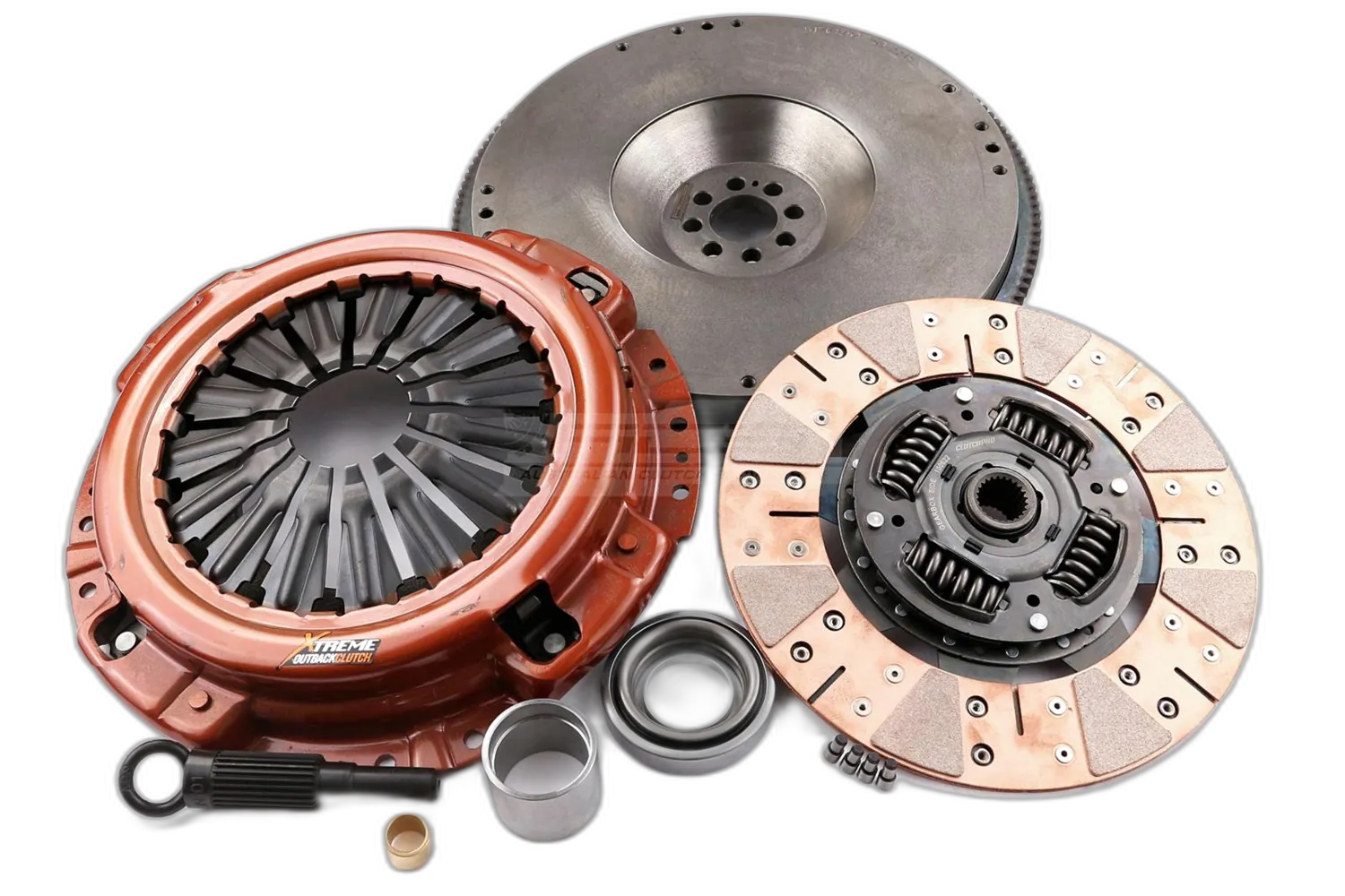 Nissan Navara 2004-2009 – Kit frizione Xtreme Clutch Xtreme Outback Extra Heavy Duty Cushioned Ceramic Incl Volano 1100Kg (40% inc.)
